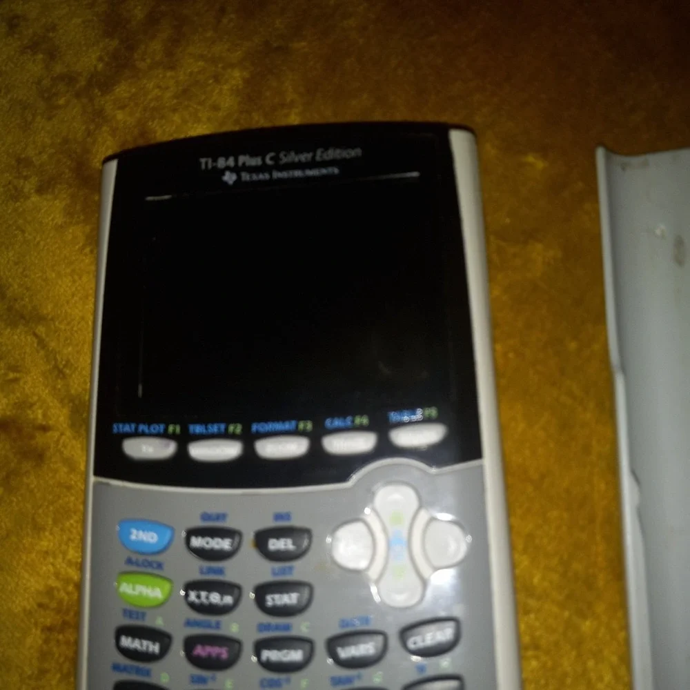 TI-84 Plus C Silver Edition Graphing Calculator Cover Texas Instruments CHARGABL